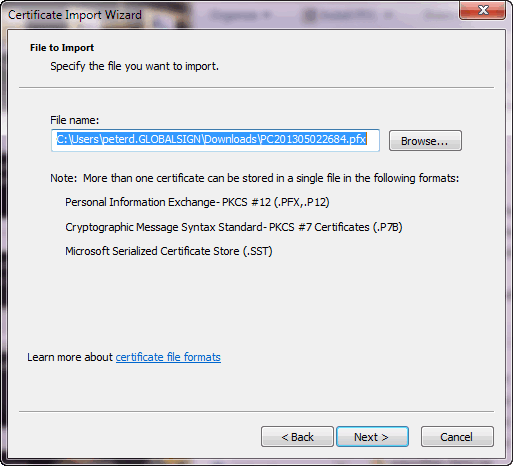 Certificate Path